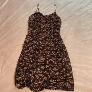 NWT black floral dress